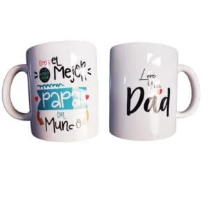 Desayuno con taza personalizada y foto impresa