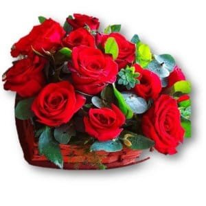 Corazón de flores