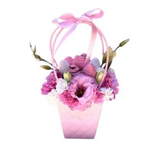 Canasta Mix Floral y Chocofresas