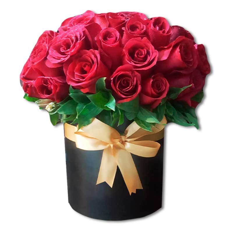 24 Rosas en caja de regalo