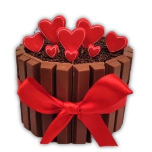 Torta Kit Kat romántico