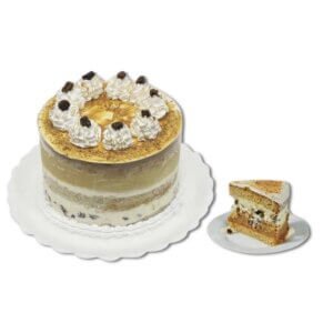 Torta Manjar y Pasas al ron