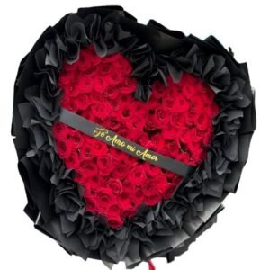100 Rosas con Frase Personalizada